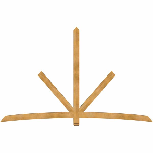 Ekena Millwork Alberta Rough Sawn Timber Gable Bracket, Western Red Cedar, 108"W x 68"H x 4"D x 4"F, 15/12 Pitch GBW108X68X0404ALB00RWR - main